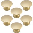 Ver imagem 1 de Kit 6 Puxadores 200 Tucson Ponto Dourado para Móveis Armários e Gavetas