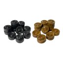 Ver imagem 1 de Peças de Jogo de Damas de Pedra Sabão - 12 Claras e 12 Escuras