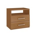 Ver imagem 1 de Mesa Cabeceira Casal PH 1195 c/ 2 Gavetas Nogueira - Herval