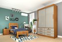 Ver imagem 2 de Guarda Roupa Casal Chicago 2 Portas 6 Gavetas S/Espelho Tcil Cinamomo/Off White