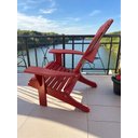 Ver imagem 4 de Cadeira Adirondack Externa Pavão Cor Rubi Madeira de Garapa