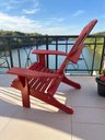 Ver imagem 4 de Cadeira Adirondack Externa Pavão Cor Rubi Madeira de Garapa