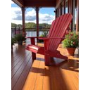 Ver imagem 2 de Cadeira Adirondack Externa Pavão Cor Rubi Madeira de Garapa