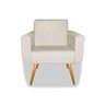 Poltrona Decorativa Anitta Suede Bege - 2