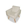 Poltrona Decorativa Anitta Suede Bege - 1