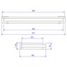 Prateleira Deca Quadratta 2030.BL83.MT Black Matte - 3