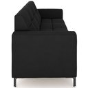 Ver imagem 6 de Sofá 3 Lugares Sala Living Industrial 180cm Senna K01 Veludo Preto - Lyam Decor