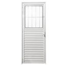 Ver imagem 1 de Porta de Aluminio Social Branca Linha 25 - 210x90 Direita