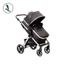 Carrinho de Bebe Kansas Gold Premium com Bebe Conforto:base Silver/preto - 3