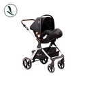 Ver imagem 4 de Carrinho de Bebe Kansas Gold Premium com Bebe Conforto:base Silver/preto
