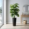 5 Costelas de Adão Artificial Grande Toque Realista Planta Decorativa para Sala e Jardim Interno - 1