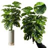 5 Costelas de Adão Artificial Grande Toque Realista Planta Decorativa para Sala e Jardim Interno - 3