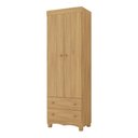 Ver imagem 2 de Guarda-roupa Infantil 62cm 2 Portas e 2 Gavetas Dengo Multimóveis Mp4436 Madeirado
