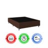 Cama Box Casal + Colchão D33 One Face - Suede Marrom - 5
