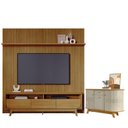 Ver imagem 1 de Estante Home Theater com Bancada Suspensa Luna com Aparador para Sala Buffet Monza Cumaru - Madetec