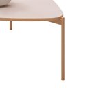 Ver imagem 2 de Mesa de Centro Lina Triangular MDF e Metal Pintado 76cm Off White Mabe Magazine