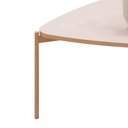 Ver imagem 3 de Mesa de Centro Lina Triangular MDF e Metal Pintado 76cm Off White Mabe Magazine