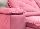 Ver imagem 6 de Sofá Retrátil e Reclinável 2,00m em Tecido Veludão C/ Pillow Nos Braços Athenas - Montagem Inclusa:r