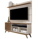 Ver imagem 1 de Rack + Painel 1,36 P/ TV 50" Malbec Giga- Off White / Ripado