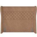 Ver imagem 6 de Kit Cabeceira Cama Box Casal 195cm Madrid com Puff Recamier Santorini Bouclê Bege