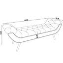 Ver imagem 3 de Kit Cabeceira Cama Box Casal 195cm Madrid com Puff Recamier Santorini Bouclê Bege