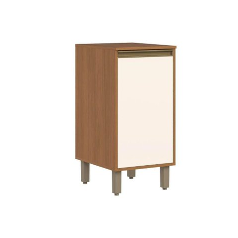 Balcão Cozinha Henn Venaly 1 Porta 40cm Cinamomo/Off White