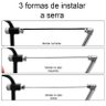 Kit Completo Arco Serra Mini Serrote Multifuncional Ajustável 7 Peças Serra Tico Tico - 4