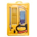 Ver imagem 5 de Kit Completo Arco Serra Mini Serrote Multifuncional Ajustável 7 Peças Serra Tico Tico