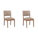 Ver imagem 1 de Kit 2 Cadeiras Decorativa Sala de Jantar Luxo Julia Facto Fendi - Mozzelar