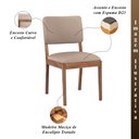 Ver imagem 3 de Kit 2 Cadeiras Decorativa Sala de Jantar Luxo Julia Facto Fendi - Mozzelar