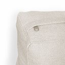 Ver imagem 5 de Almofada Decorativa Aviv Bege Cheia com Zíper 35x56 Linho para Sofá Cama Poltrona Fibra Siliconada
