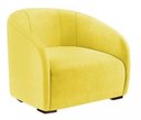 Ver imagem 1 de Kit 2 Poltronas Decorativa Lara Suede Amarelo - Lm Decor