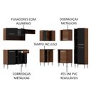 Ver imagem 4 de Armário de Cozinha Completa de Canto 417cm Rustic/Preto Emilly Ice Madesa 01