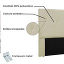 Ver imagem 3 de Cabeceira Aquilla para Cama Box Solteiro 90 Cm Corino Bege - D’Rossi
