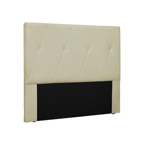 Cabeceira Aquilla para Cama Box Solteiro 90 Cm Corino Bege - D’Rossi