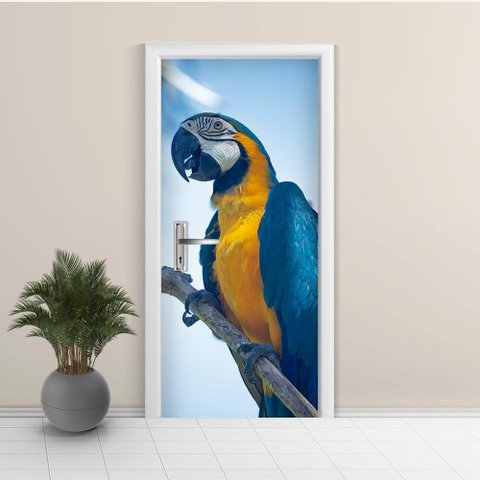 Adesivo de Porta Arara Arte Destaque M - 0,83 X 2,13 Metros