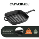 Ver imagem 4 de Frigideira Grill Quadrada Panelamineira Cabo Ferro 26cm 1,8l
