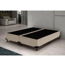 Ver imagem 2 de Cama Box Queen Bipartido Homequeen Suede Bege