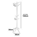 Ver imagem 3 de Mancebo de Madeira com Araras de Roupas e Bolsa para Quarto Resion Cabideiro Reticulado Branco