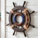 Ver imagem 2 de Timão Leme Marinheiro Decoração Náutica Casa de Praia 43cm