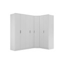 Ver imagem 2 de Guarda Roupa Modulado Ravi em Mdf 243,5x232,2cm 7 Portas Branco 1110