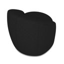 Ver imagem 7 de Poltrona Decorativa Orgânica Giratória Lua Linho Preto D03 - D’Rossi