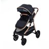 Carrinho de Bebe 3 em 1 Apolo Preto - Passear Baby - 1