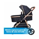 Ver imagem 2 de Carrinho de Bebe 3 em 1 Apolo Preto - Passear Baby