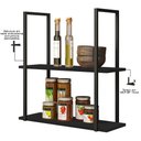 Ver imagem 4 de Kit 02 Prateleiras Decorativas Multiuso Industrial D01 Design Preto Fosco - Inoviza