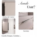 Ver imagem 5 de Kit 20 Puxador Drop Alumínio Porta Gaveta Móveis Planej 30cm - Titanio