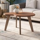 Ver imagem 4 de Mesa de Centro para Sala de Estar Orgânica 91cm Pés Retrô Ariela A05 Terracota - Lyam Decor