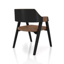 Ver imagem 5 de Kit 3 Cadeiras Sala de Jantar e Jogos Carteados Madeira Maciça Poker Pu Caramelo/preto G42 - Gran