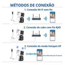 Ver imagem 3 de Câmera Ip Externa Wifi Yoosee 8mp Visão Noturna Branco/preto