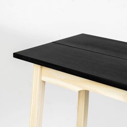 Mesa Bancada Moema 102Ax120Lx46P Cubomob NATURAL E PRETO - 3